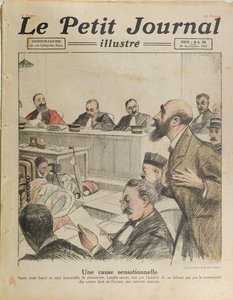 محاكمة هنري ديزاير لاندرو (1869-1922) من لو بيتيت جورنال ، 20 نوفمبر 1921 بواسطة المدرسة الفرنسية