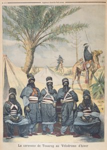 قافلة الطوارق في الشتاء فيلودروم ، توضيح من لو بيتيت جورنال ، 4 يونيو 1894