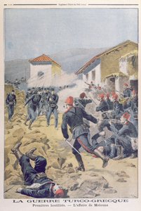 الحرب التركية اليونانية ، من لو بيتيت جورنال ، مايو 1897 بواسطة المدرسة الفرنسية