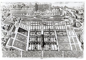قصر وحدائق فيلا ديستي ، تيفولي ، إيطاليا ، c.1600 بواسطة المدرسة الفرنسية
