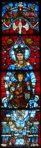 العذراء والطفل: نافذة Notre Dame de la Belle Verriere بواسطة المدرسة الفرنسية