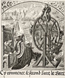 عجلة الحظ ، من العلوم والأدب في العصور الوسطى بقلم بول لاكروا (1806-1884) نشرت لندن 1878 بواسطة المدرسة الفرنسية