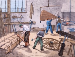 العجلة ، ج 1860 بواسطة المدرسة الفرنسية