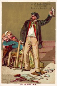 The brute (chromolitho) بواسطة المدرسة الفرنسية
