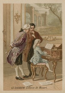 The clavichord: طفولة موزارت بواسطة المدرسة الفرنسية