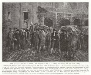 نواب الولاية الثالثة على باب سال ديس ، 23 يونيو 1789 بواسطة المدرسة الفرنسية