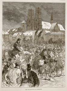 إخلاء أورليانز ، ديسمبر 1870 ، توضيح من تاريخ كاسيلز للحرب بين فرنسا وألمانيا ، 1870-1871 بواسطة المدرسة الفرنسية