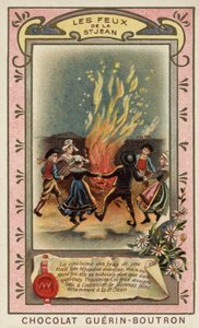 The fires of St John (chromolitho) بواسطة المدرسة الفرنسية