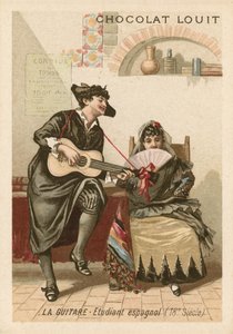 الجيتار: طالب إسباني (القرن الثامن عشر)