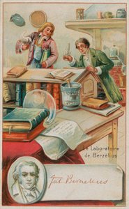 معمل الكيميائي السويسري Jons Jacob Berzelius بواسطة المدرسة الفرنسية