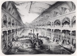 صالة الألعاب الرياضية في الشانزليزيه في باريس ، 1847 بواسطة المدرسة الفرنسية