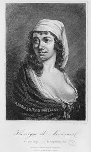 Theroigne de Mericourt ، نقشها تشارلز ديفريتس (القرن التاسع عشر) 1845 بواسطة المدرسة الفرنسية