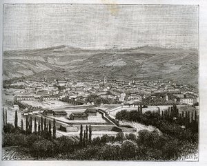 تلمسان في القرن التاسع عشر - نقش في "La France illustrie: geographie، history، management Statistics" من تأليف VA Malt-Brown. 1884 بواسطة المدرسة الفرنسية