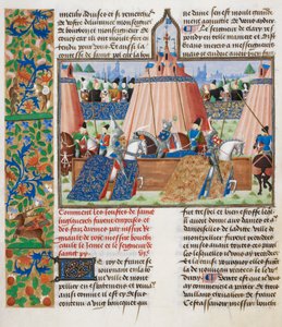 البطولة ، من Froissart's Chronicle ، المجلد. الرابع ، أواخر القرن الخامس عشر (رق) بواسطة المدرسة الفرنسية