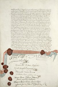 معاهدة وستفاليا ، الموقعة في مونستر ، 24 أكتوبر 1648 (انظر 211403) بواسطة المدرسة الفرنسية