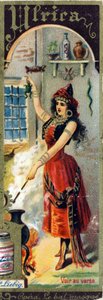 أولريكا في أوبرا جوزيبي فيردي "Le Bal masque" تم إنشاؤها عام 1859. أبجدية لأسماء النساء حول الموضوع: الأزياء النسائية والأوبرا. بواسطة المدرسة الفرنسية