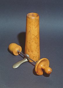 منظار مهبلي استخدمه جوزيف كلود أنثلم ريكامير (1774-1852) (خشب ومعدن)