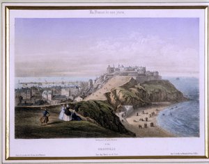 View of Granville - lithography بواسطة المدرسة الفرنسية