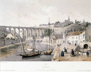 View of the Dinan viaduct (Cote d