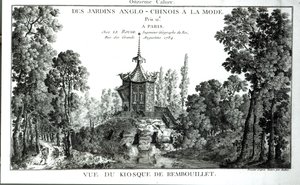 عرض الكشك في Rembouillet ، من Jardins Anglo-Chinois a la mode بواسطة George Louis le Rouge ، تم نشره 1775-78 بواسطة المدرسة الفرنسية