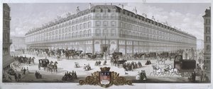 منظر لمتجر Magasins du Louvre ، باريس ، 1866 بواسطة المدرسة الفرنسية