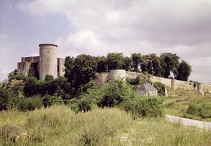 منظر لسباق Tour de Talbot والاحتفاظ بالقلعة (انظر أيضًا 87683) بواسطة المدرسة الفرنسية