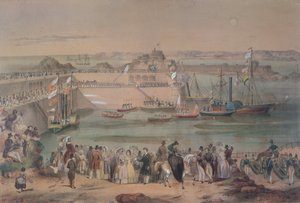 زيارة الملكة فيكتوريا في جيرسي عام 1846 ، 1847 بواسطة المدرسة الفرنسية