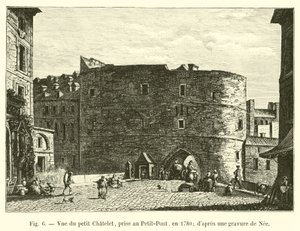 منظر لشاتليت الصغيرة ، تم التقاطه في بيتيت بونت ، عام 1780 ؛ بعد نقش ني بواسطة المدرسة الفرنسية