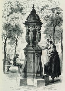 نافورة والاس ، 1872 بواسطة المدرسة الفرنسية