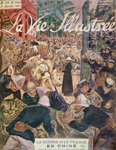 الحرب والنهب في الصين ، من La Vie Illustre ، 1 February 1901 بواسطة المدرسة الفرنسية