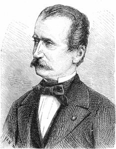 فيلهلم فون إنجيرث (1814-1884) مهندس نمساوي (محرك) ، نقش بواسطة المدرسة الفرنسية