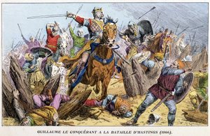 William the Conqueror at the Battle of Hastings بواسطة المدرسة الفرنسية