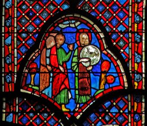 نافذة w9L القديس يوحنا المعمدان: Ecce Agnus Dei بواسطة المدرسة الفرنسية