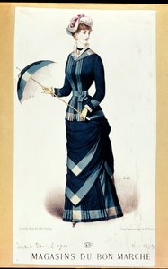 امرأة مع مظلة ، من Le Bon Marché ، 1879