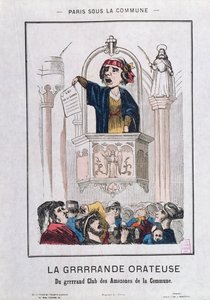 النادي النسائي خلال الكومونة ، 1871 بواسطة المدرسة الفرنسية