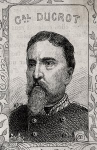 صورة للجنرال الفرنسي أوغست ألكسندر دوكرو - 1870-1871 (نقش) بواسطة المدرسة الفرنسية