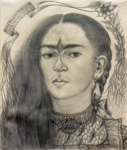 صورة شخصية مهداة إلى مارتي ر. غوميز بواسطة فريدا كاهلو