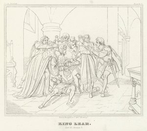 King Lear, Act III, Scene 7 (engraving) بواسطة فريدريش أوجست موريتز ريتزش