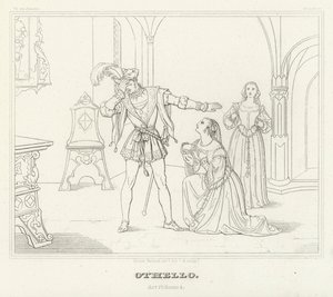 Othello, Act IV, Scene 2 (engraving) بواسطة فريدريش أوجست موريتز ريتزش