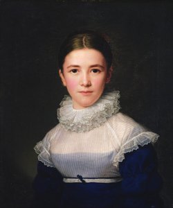 dortrait لينا غروجر ، ابنة الفنانة الحاضنة ، 1815