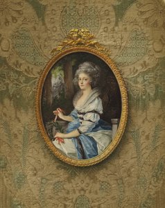 صورة للأميرة إليزابيث فيلهيلمين لويز ، ابنة دوق يوجين من فورتمبيرغ ، 1788