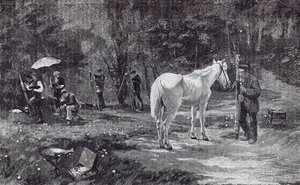 نموذج المريض ، من "ساعة الترفيه" ، 1888 (نقش)