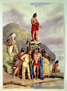 مجموعة الهنود على ضفة النهر ، 1854 بواسطة فريدريش كورز
