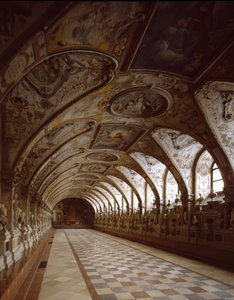 View of the antiquarium of the Royal Palace designed by the architect and painter Friedrich Sustris (1540-1599). 1569-1586 Munich Germany