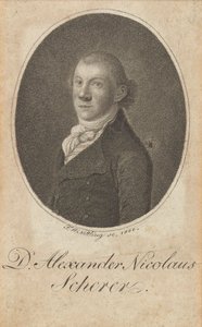 صورة ألكسندر نيكولاس شيرير 1771-1824 ، 1800. بواسطة فريدريش فيلهلم نيتلينغ