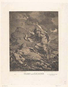 هيرو أون ليندر Hero und Leander (العنوان على الكائن) بواسطة فريدريك فيلهلم رويتر