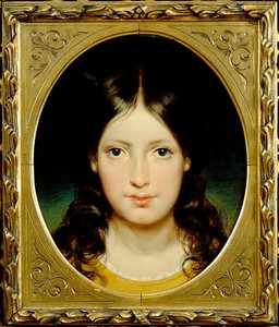 "فتاة" (فتاة صغيرة) لوحة رسمها فريدريش ريتر فون أميرلنج (1803-1887) حوالي 1838 - ألوان زيتية على قماش خافت 39.5 × 32.5 سم معرض مورافسكا ، برنو بواسطة فريدريش فون أميرلنج