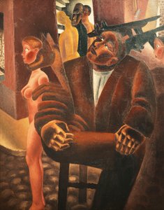 احلام اليقظة؛ Le Reve Eveille - Dream at Wake، c.1926-27 (زيت على قماش) بواسطة فريتس فان دن بيرغي