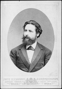 صورة لعازف البيانو والملحن هاينريش كارل يوهان هوفمان 1842-1902.