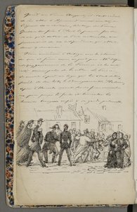 رسم توضيحي مأخوذ من أرشيف خاص في المكتبة الوطنية بعنوان Voyage en Norvège 1856 بواسطة Fritz von Dardel بواسطة فريتز فون دارديل